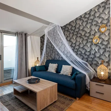 Dernier Etage Le Nid D'amour - Romantique, Mandara Beach, Appartement Juan-les-Pins